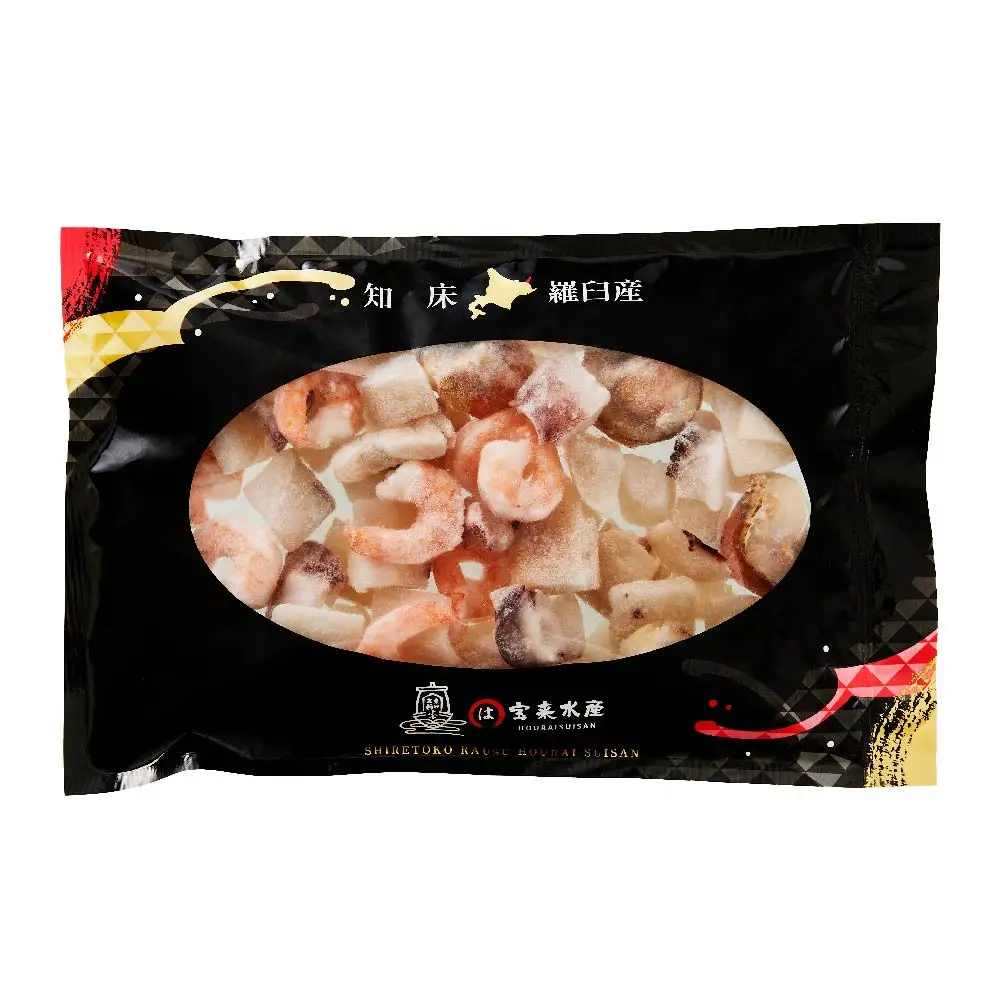  羅臼産 たこ イカをふんだんに使ったシーフードミックス えび 500g | タコ