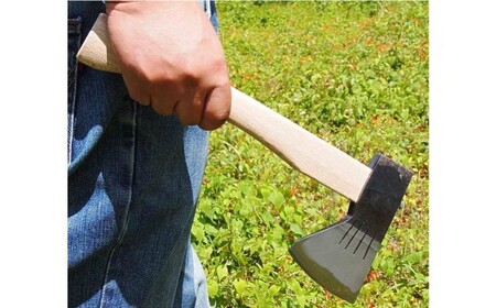 【土佐打刃物】 銀杏刃型 切り斧 刃長9cm 片手斧 枝打ち 薪割り 扱いやすい 土佐打ち刃物 黒打