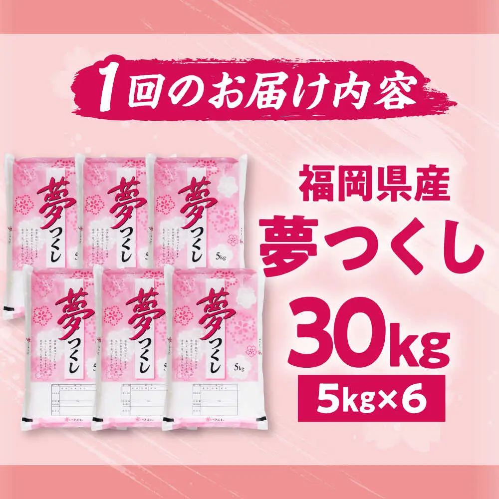 【全3回定期便】【令和7年度産】夢つくし 30kg 精米 有限会社ファインリョーコク/吉富町[BGBV011]