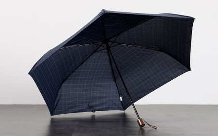 【カラーが選べる】紳士チェック柄大判 65㎝ラクミニ 折りたたみ傘 グレー 傘 雨傘 雨具 メンズ コンパクト 携帯 福岡県 筑後市