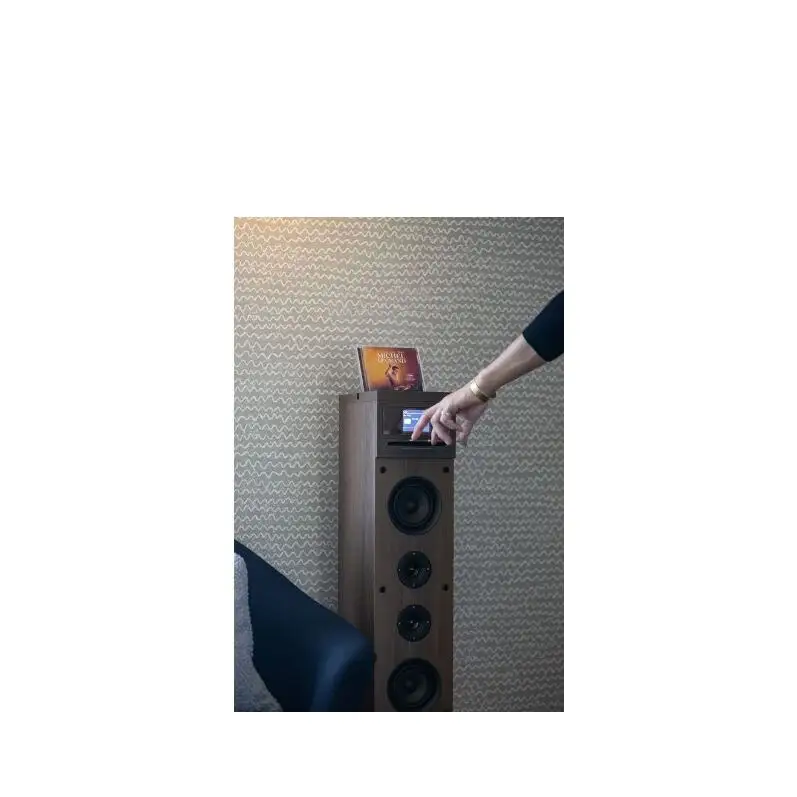 スピーカー CD Bluetooth Walnut スピーカー