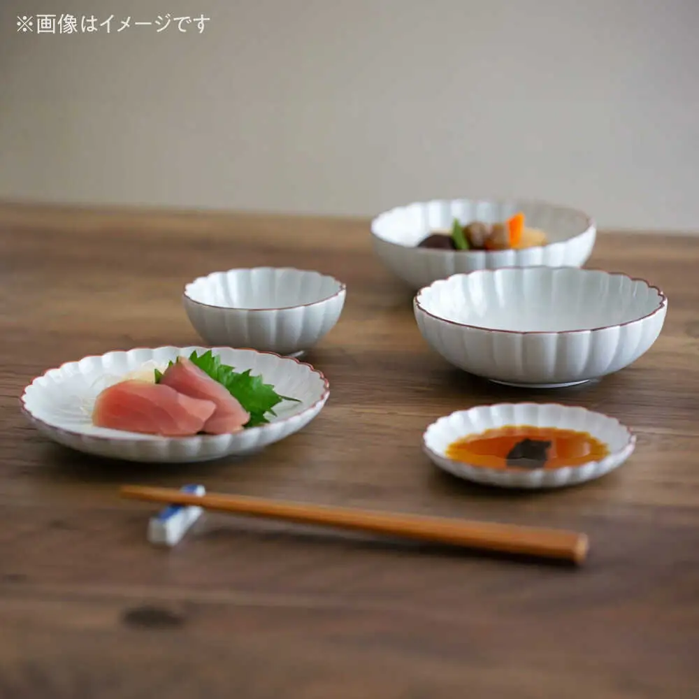 【波佐見焼】呉須猫 菊割小鉢 〈我慢〉 2点セット【西海陶器】[OA504]