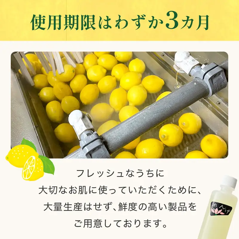 化粧水 れんげ化粧水 スキンケア 保湿 生レモン 化粧水【3ヵ月定期便】