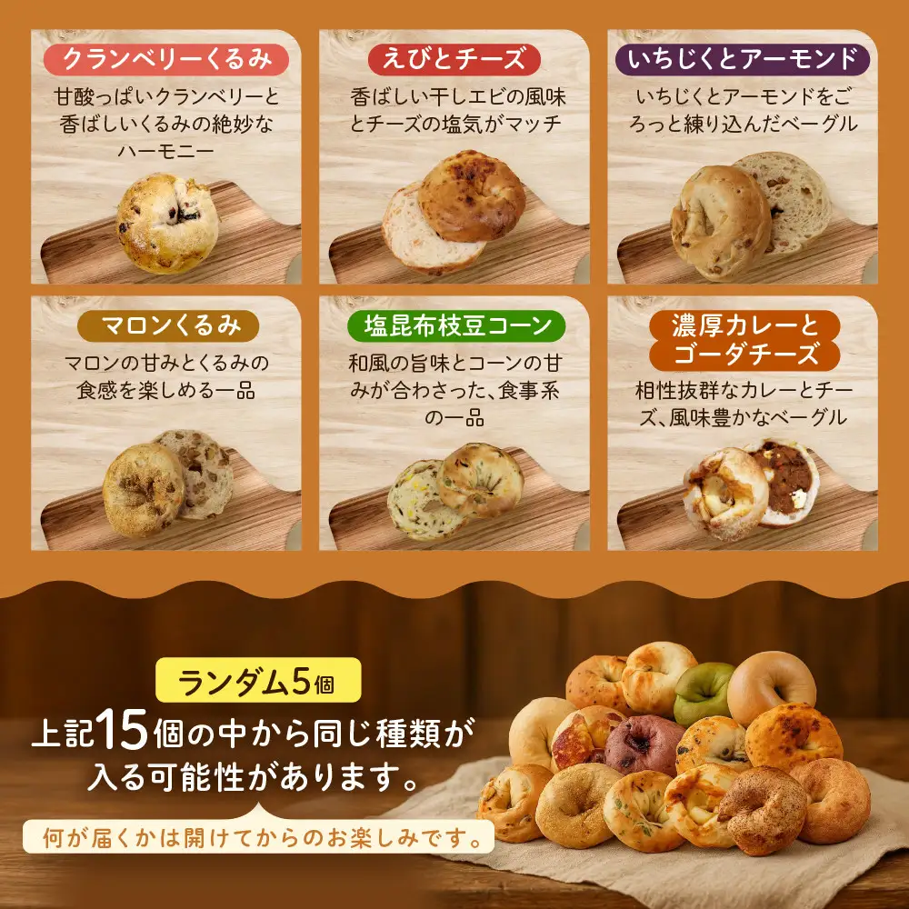 ベーグル バラエティセット20個入 パンパンパンパン CHABON