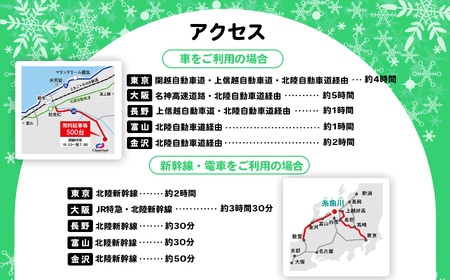 シャルマン火打スキー場 エキスパートレンタル券（板のみ）【新潟県 糸魚川市 シャルマン スキー スノーボード チケット リフト券 引換券 】