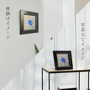 壁飾り ガラスアート 花 ハンドメイド 壁飾り