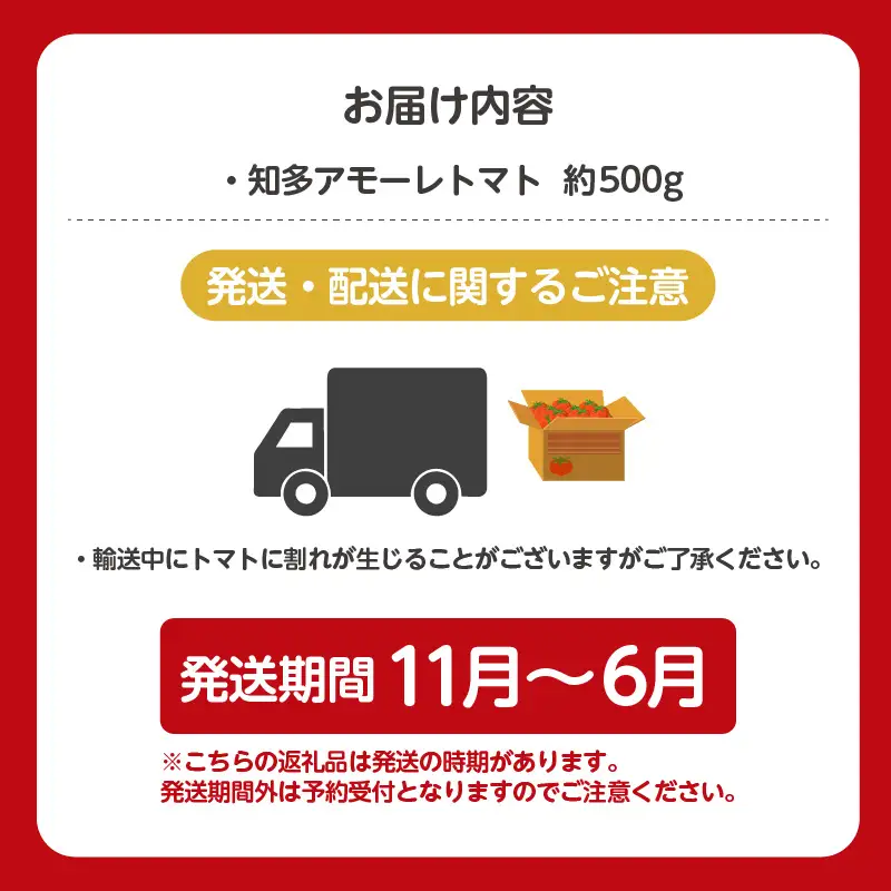 【先行予約】《11月中旬以降発送開始》有機栽培ミニトマト　知多アモーレトマト　約500g｜トマト 野菜 知多市
