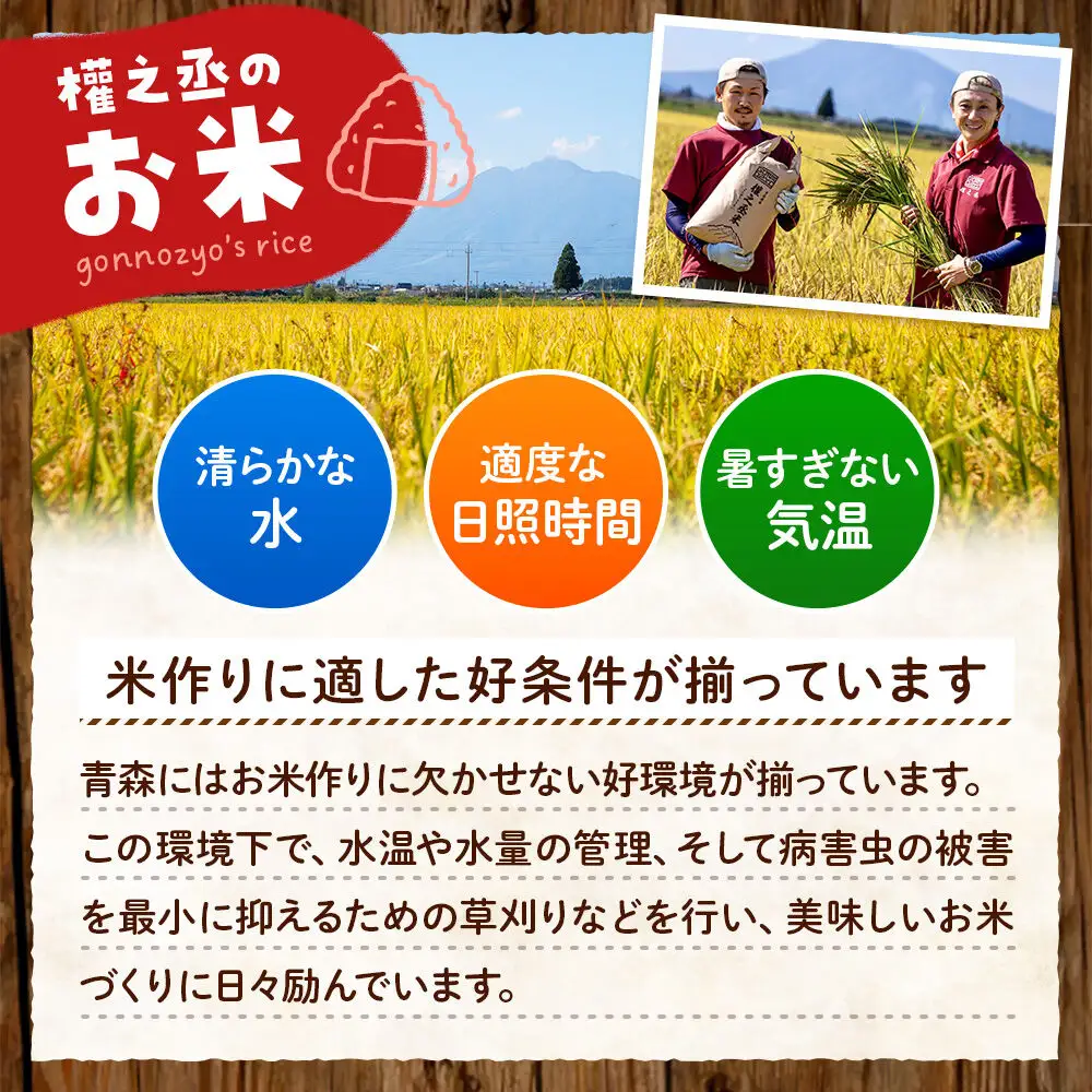 まっしぐら 5kg ［白米］ 特別權之丞米 青森県産 令和7年産