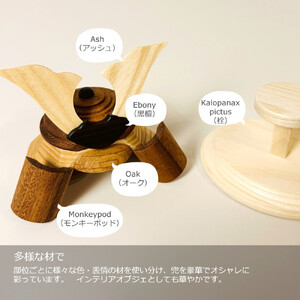 木製兜飾り 伊達鍬（だてくわ）／天然木の節句飾り〈Ricod〉
