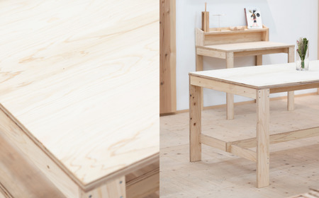 「BASE Table 160cm」FSC®認証材のダイニング・ワークテーブル M-mo-A04A
