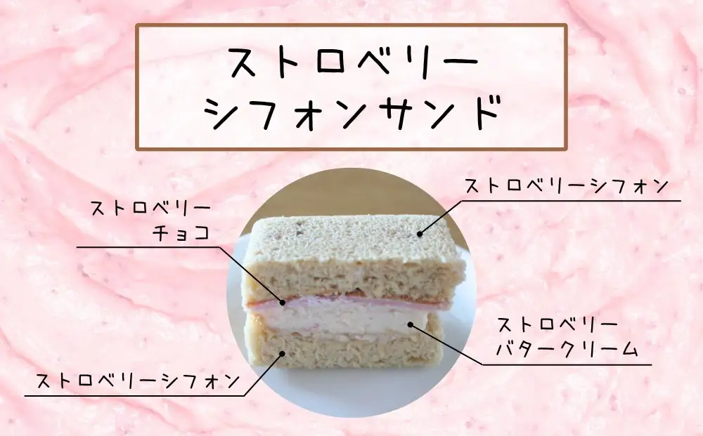 【Cafe悠花】紅白シフォンサンド　6個セット