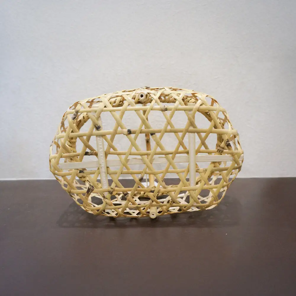 竹籠 りんごジュース 津軽竹籠と草邑オリジナルりんごジュース5本セット 工芸品 青森県弘前市 草邑