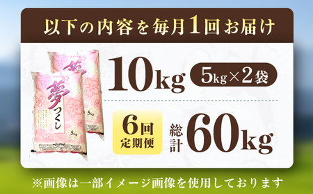 【6回定期便】令和8年産 福岡県産米 夢つくし10kg（5kg×2袋） 広川町 / たなか農産[AFCJ010]