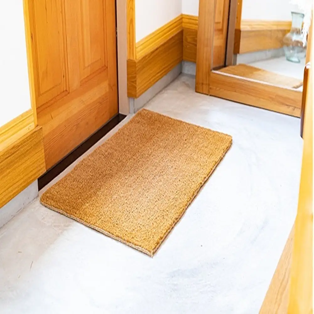 ［2枚組］ココヤシ玄関屋外泥・砂落としカルナマット（M）450×750mm