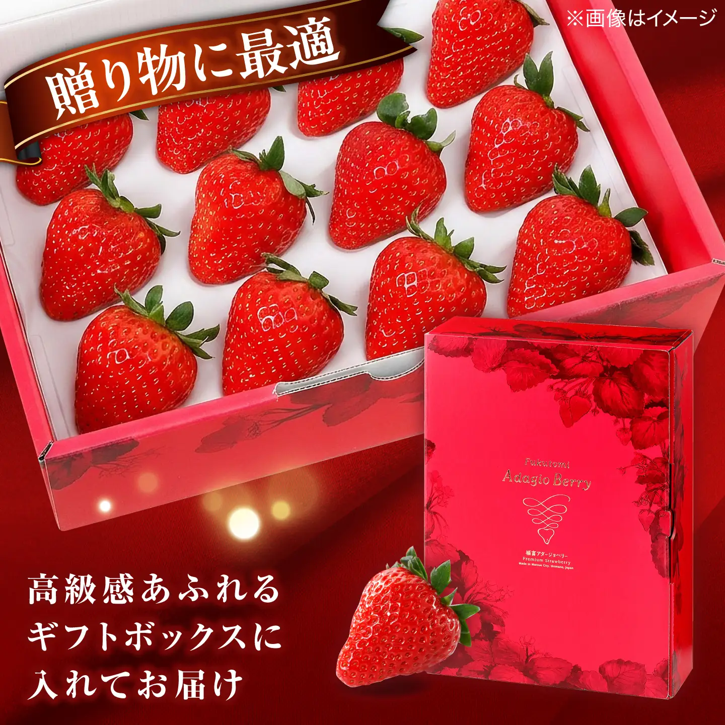 島根県産 いちご400g 苺[ALFI003] 2Lサイズ12個入り