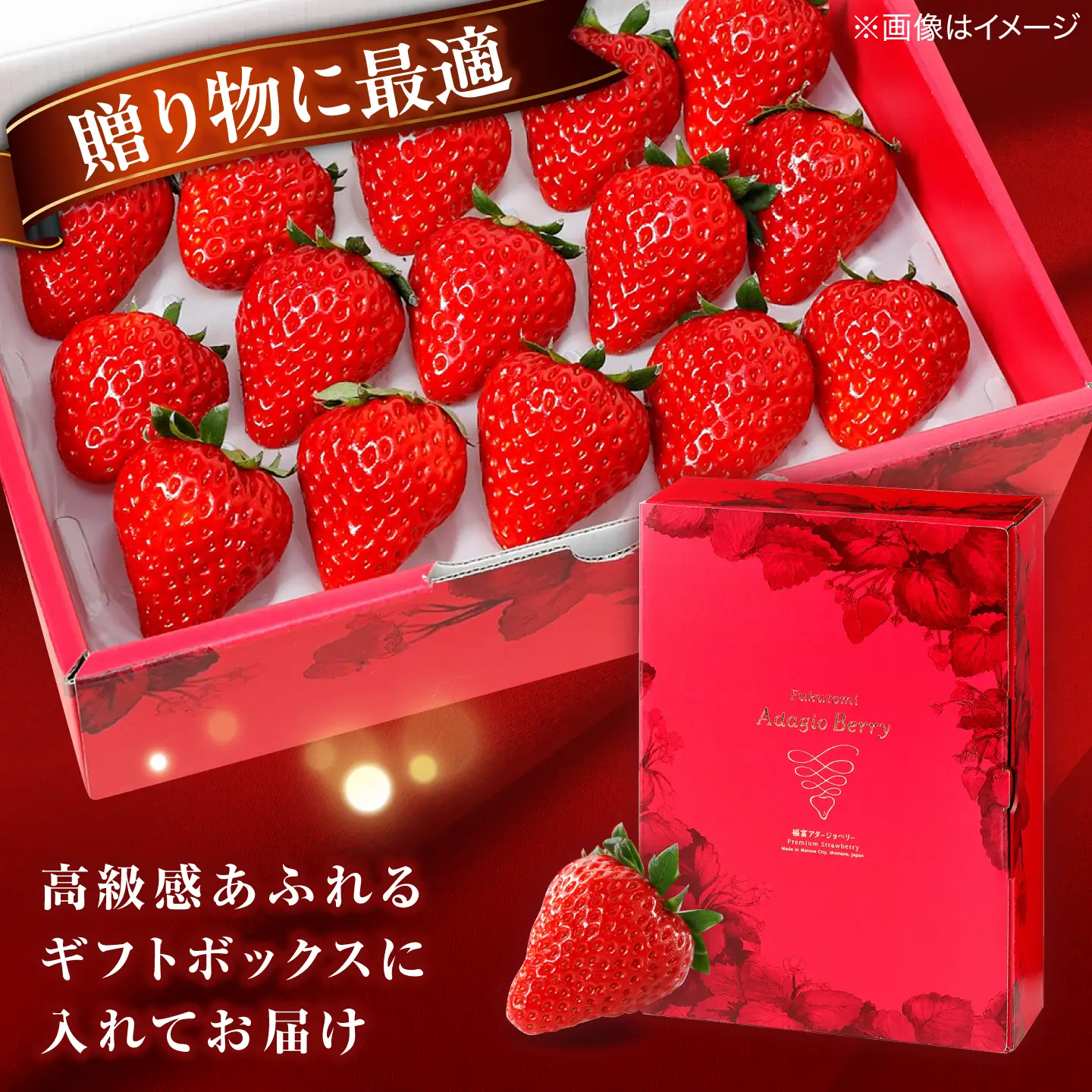 島根県産 いちご400g 苺[ALFI004] Lサイズ15個入り