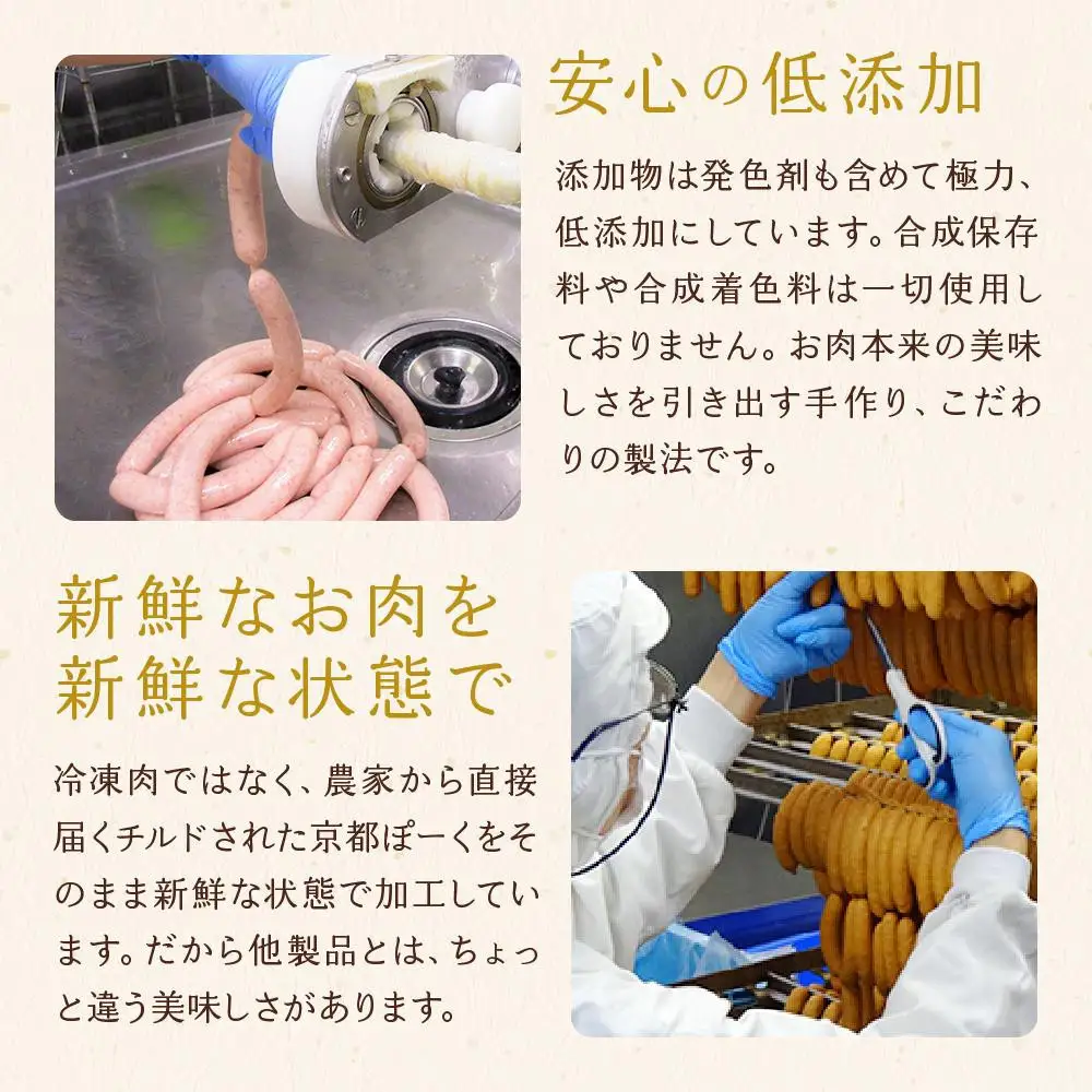 ウインナー 10種食べ比べ 自然派ウインナー 京都特産ぽーく