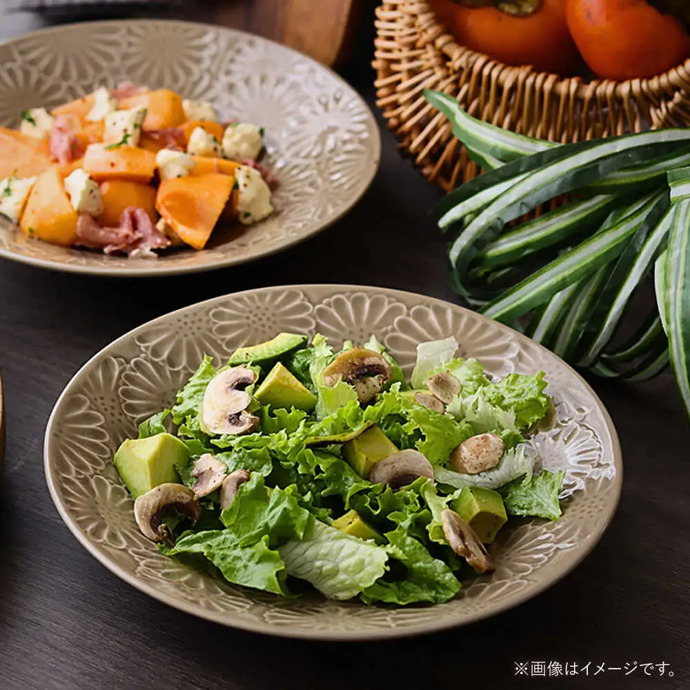 【波佐見焼】マリーゴールド　ボウルL ミルクティー 2枚セット　食器 皿【翔芳窯】[FE468]