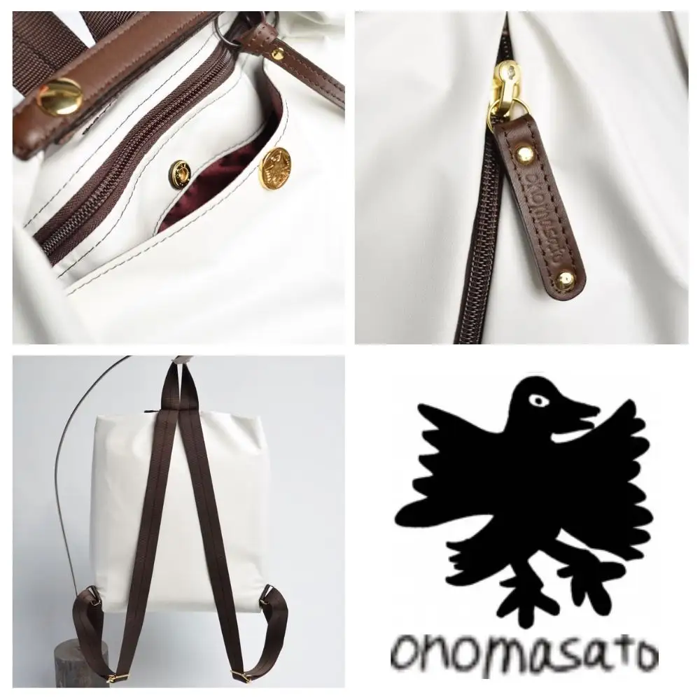 【onomasato】リュックサック M《軽量シリーズ》シャンパンゴールド｜京都 パリコレデザイナー 人気バッグ