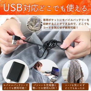 電気ブランケット ひざ掛け 羽織る 電気毛布 洗える ボタン付き 温度調節 タイマー ヒートブランケット 巻きスカート 男女兼用 電気ひざ掛け 肩掛け 掛け毛布 USB 着るだんぼくん SunRuck SR-EW014-KHPL