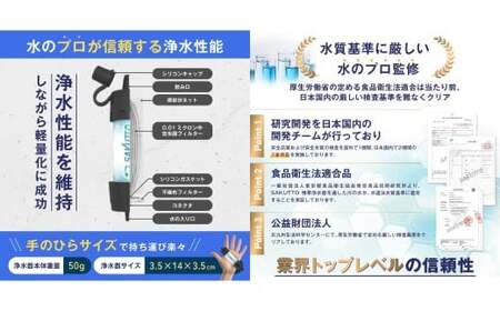 SAKUTTO 携帯浄水器 2個セット 防災グッズ 日本正規品 浄水器 災害対策 防災 アウトドア 福岡県 北九州市
