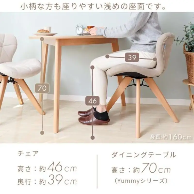 チェア ダイニングチェア PANNA dish チェア ストーングレー