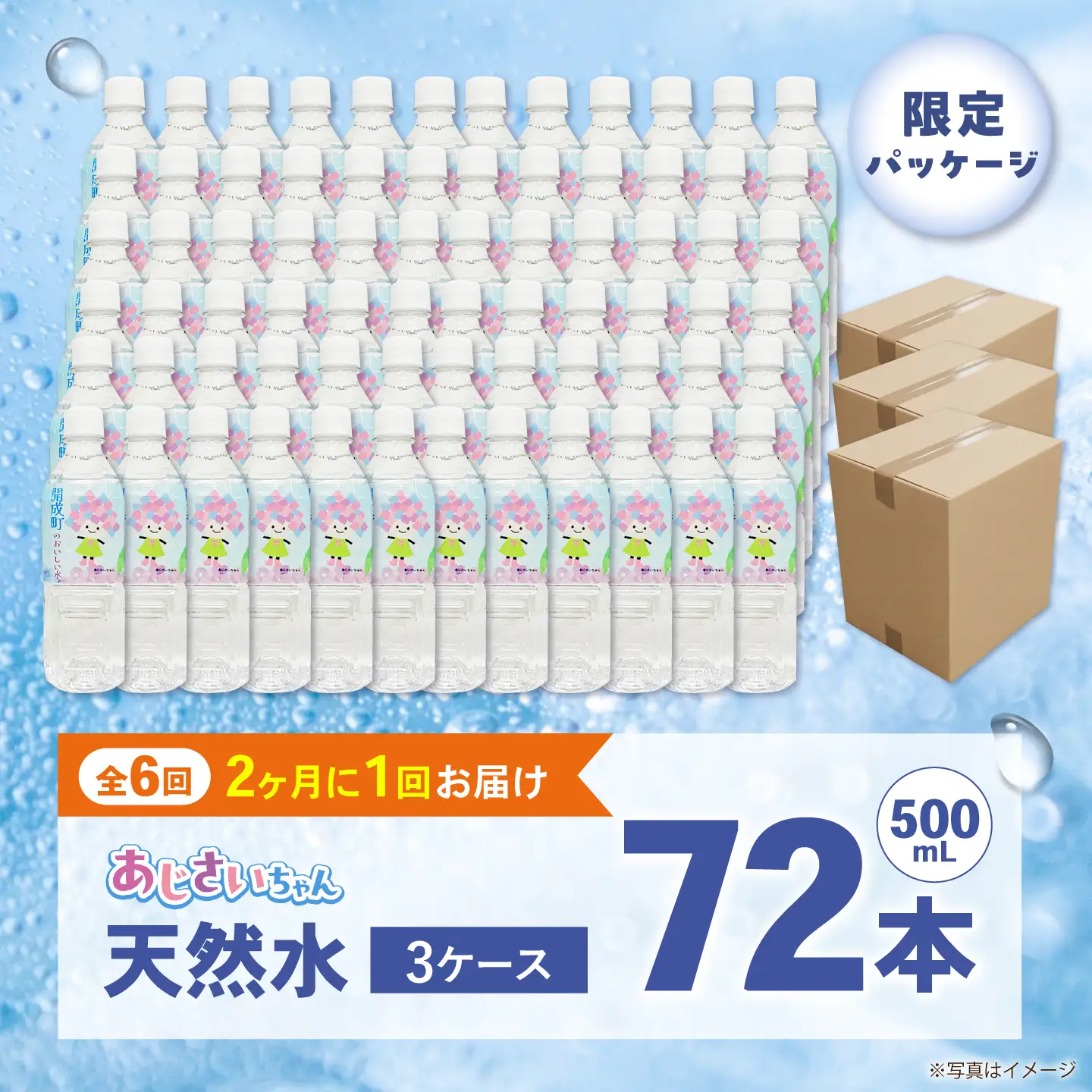 ミネラルウォーター 【全6回定期便（2ヶ月に1回お届け）】ミネラルウォーター （500mL×24本） 3箱 [BDBE003-15]