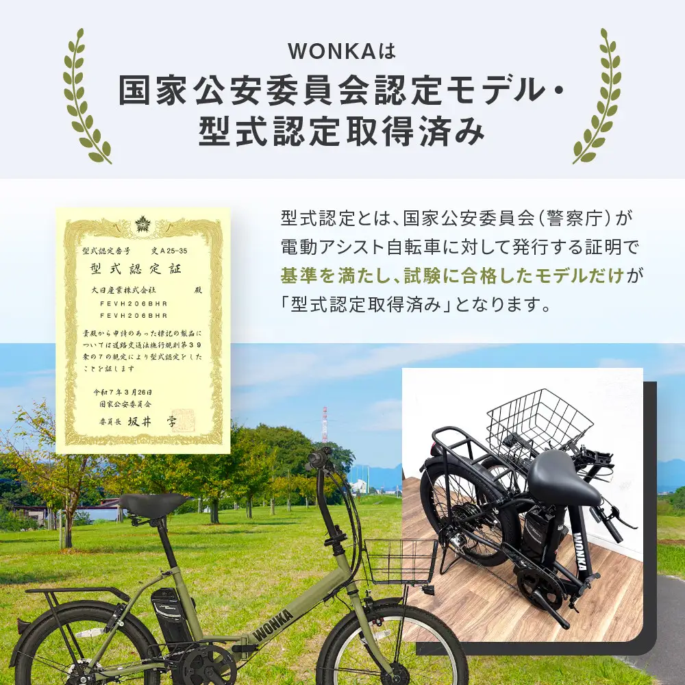 電動アシスト自転車 20インチ 折りたたみ ミントグリーン 自転車 ミニベロ ウォンカ