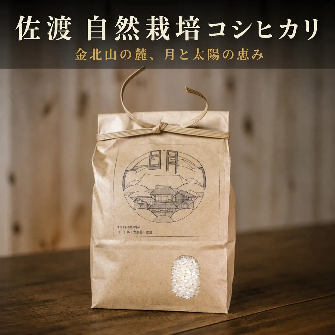 【佐渡産 こだわりの自然栽培米】令和7年度産 コシヒカリ 白米5kg