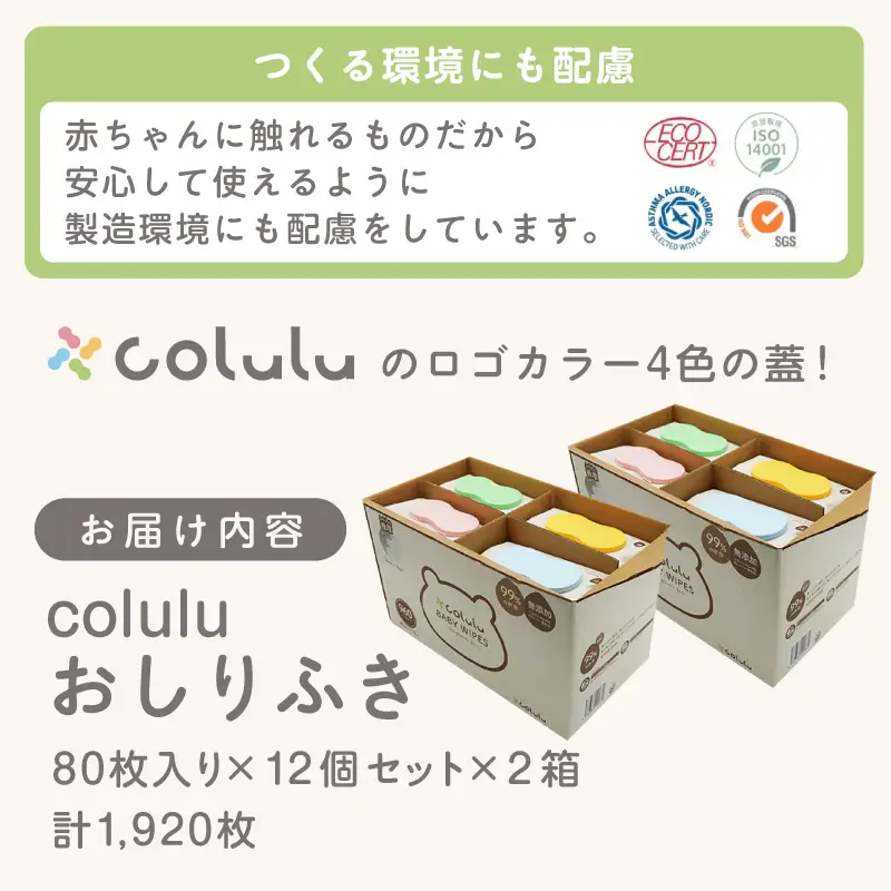 おしり拭き 80枚入り 12個セット×２個セット（3283）