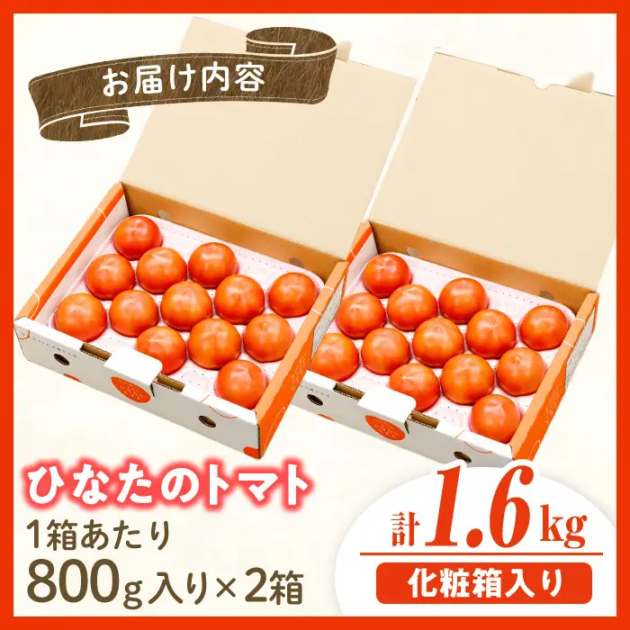 ＜先行予約受付中！2027年1～5月の間に発送予定＞門川ひなたのトマト(800g×2箱) 高糖度 トマト フルーツトマト 野菜 旬野菜 冷蔵 門川町産 宮崎県 門川町 【TM-02】【宮崎県農業協同組合日向地区本部(門川選果場)】