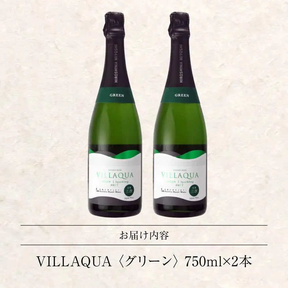 VILLAQUA -グリーン- 750ml×2本 [APAZ152] ワイン