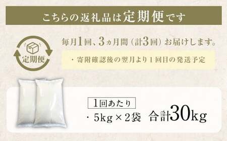 【3回定期便】 筑後の実り 10kg×3回 定期便 米 白米 ブレンド ご飯 国産 贈り物 定期便 福岡県 筑後市