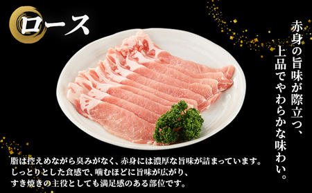 ＜愛媛県産 姫美豚 ロース＆バラ すき焼き用食べ比べセット 約700g（350g×2P）＞ ひめびとん 豚肉 ブランド豚 ロース バラ 国産 セット すきやき ごちそう ジューシー 真空冷凍 簡単調理 特産品 木村屋精肉店 西予市【冷凍】『1か月以内に順次出荷予定』OUK0001