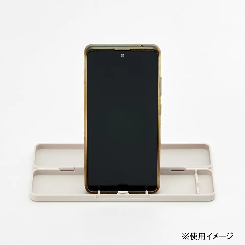 スマホスタンドにもなる コンビセット(箸・スプーン) 箸18cm CCS3SASS ベージュ 奈良県奈良市 2-014 716980