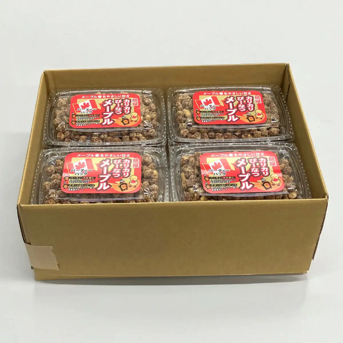 ピーナッツ カリカリぴーなつ メープル 170g×12個 | ピーナッツ ピーナツ 落花生  鳩屋