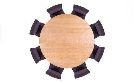 府中家具　Carving table　φ1200　ブラックチェリー ／ 無垢 テーブル 円形 ラウンドテーブル 木製 家具 ダイニングテーブル 北欧 インテリア デザイン家具 安定感 彫刻脚 職人家具 オイル仕上げ 天然木 府中市 広島県 No.1201-03