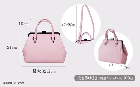 【ブラック】2WAY口金バッグ「Deux Mode」 | 2WAY ドゥ・モード ハンドバッグ 澤村バッグ 澤村バック バック 職人 革職人 ギフト プレゼント 父の日 母の日 誕生日 埼玉県 草加市 