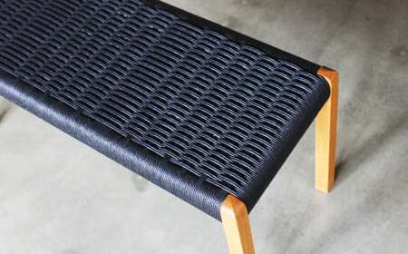 ベンチ【Sサイズ】オーク材　ブラック【ベンチ 椅子 イス いす 生活 暮らし お洒落 TKM FURNITURE 岡山県 倉敷市 おすすめ 人気】