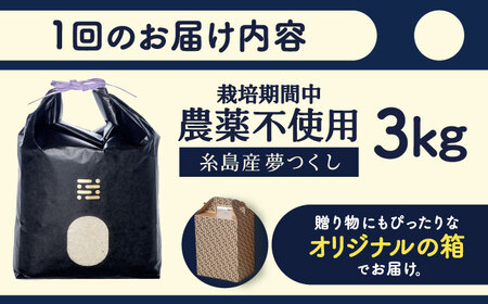 【全12回定期便】農薬を使わずに育てた 山つき 3kg 夢つくし 吉富町/(株)やました[BGBX012]