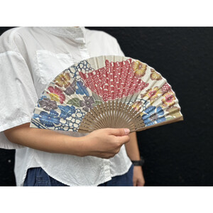 びんがたプリント月桃紙扇子〜首里のまちなみ〜