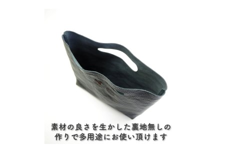 上品な質感が魅力！ 牛革ミニトートバッグ ブラック【0558-1】