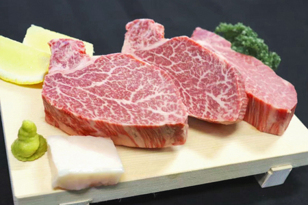 AJ540 【12回定期便】長崎和牛 ヒレ ステーキ 約450g (150g×3枚)
