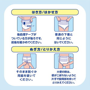 アテント 夜1枚安心パンツ パッドなしでずっと快適 男女共用M 14枚（14枚×3パック）
