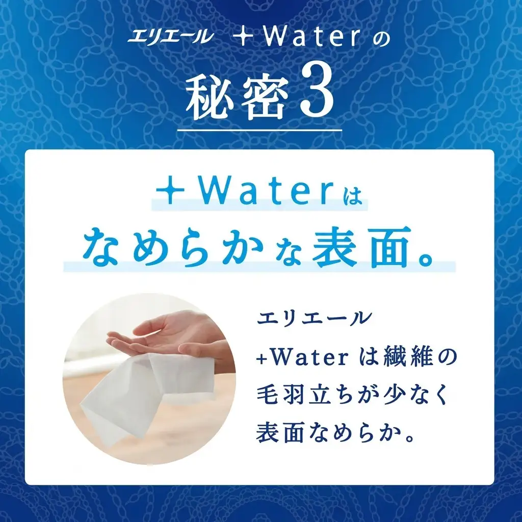 ティッシュ エリエール ＋Water 保湿 50箱 ティッシュ