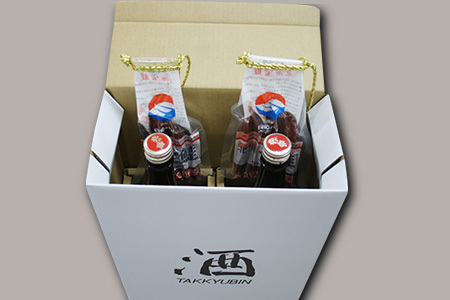 ＜根室の地酒＞北の勝大海1.8L×2本、鮭とば80g×2個セット C-35009