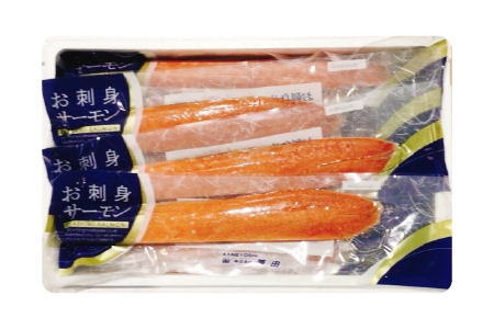 お刺身トラウトサーモン3kg＆とろサーモンハラミ4㎏セット D-09003