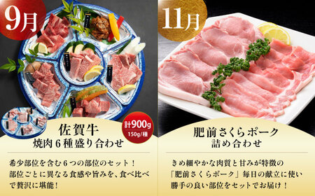 【全6回定期便】 肉と魚のプレミアム定期便 （奇数月発送）【江北町ふるさと納税】 牛肉 豚肉 うなぎ 鰻 フグ ふぐ[HZY201]
