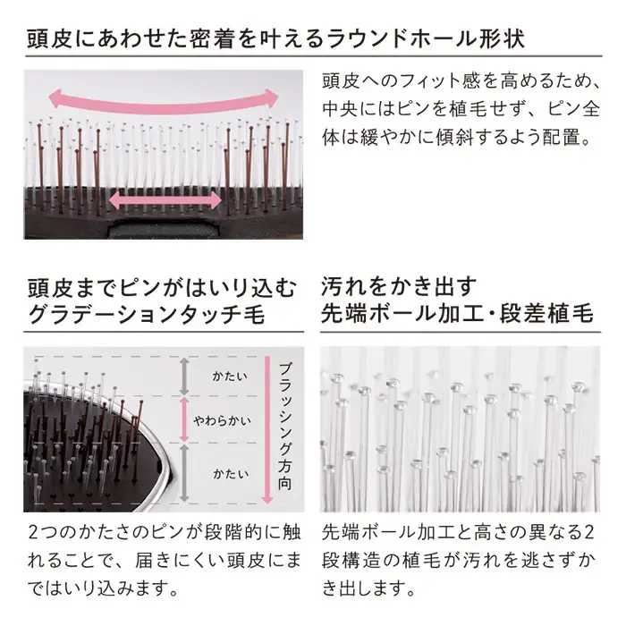 リファイオンケアブラシ ｜ 美容 ヘアケア ブラシ
