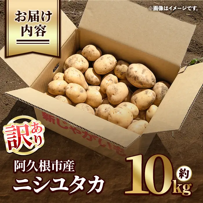 ＜先行予約受付中！2026年12月以降順次発送予定＞訳あり！じゃがいも ニシユタカ(10kg) 国産 鹿児島県産 阿久根市産 じゃがいも ジャガイモ 芋 ポテト にしゆたか 訳アリ 野菜 ポテトサラダ コロッケ 常温 常温配送 【慶越農園】akn107-07
